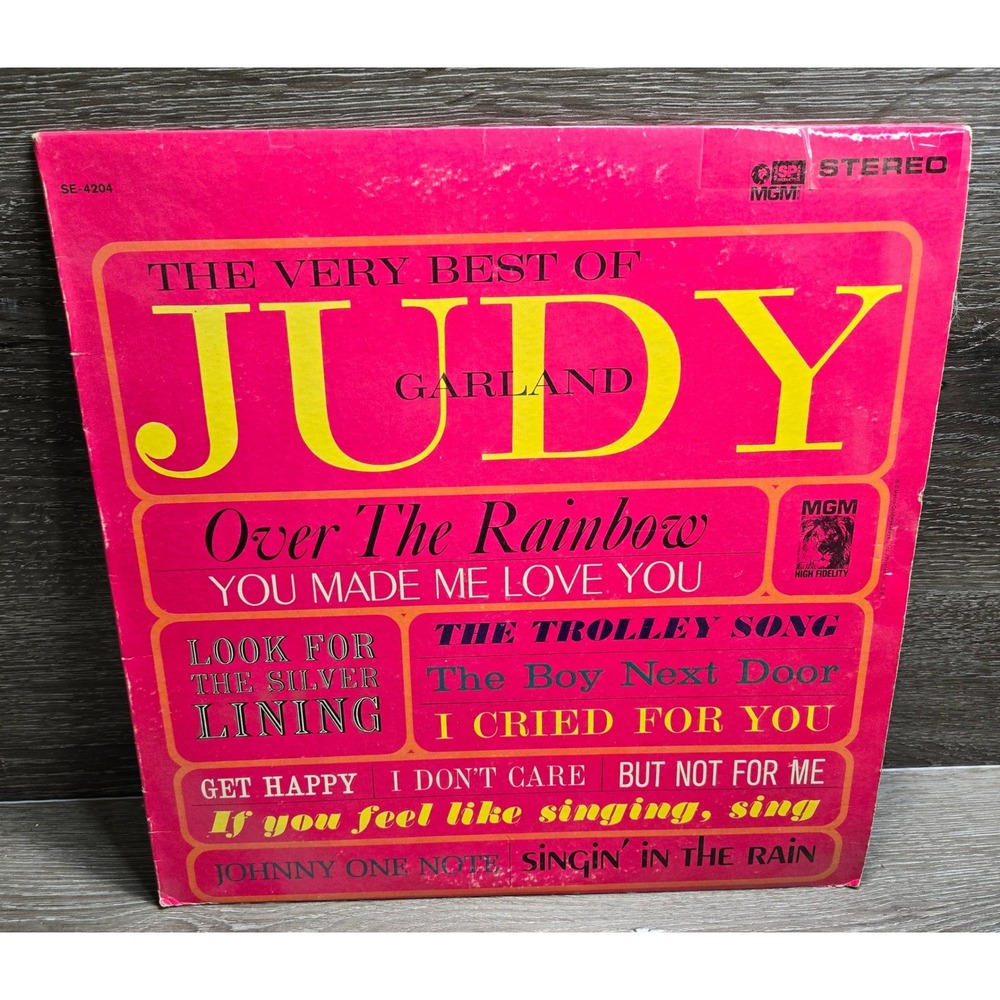 The Very Best Of Judy Garland Vinyl LP MGM Records Soundtrack SE 4204 Tested